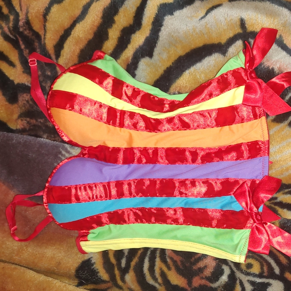Hot Topic Rainbow Corset